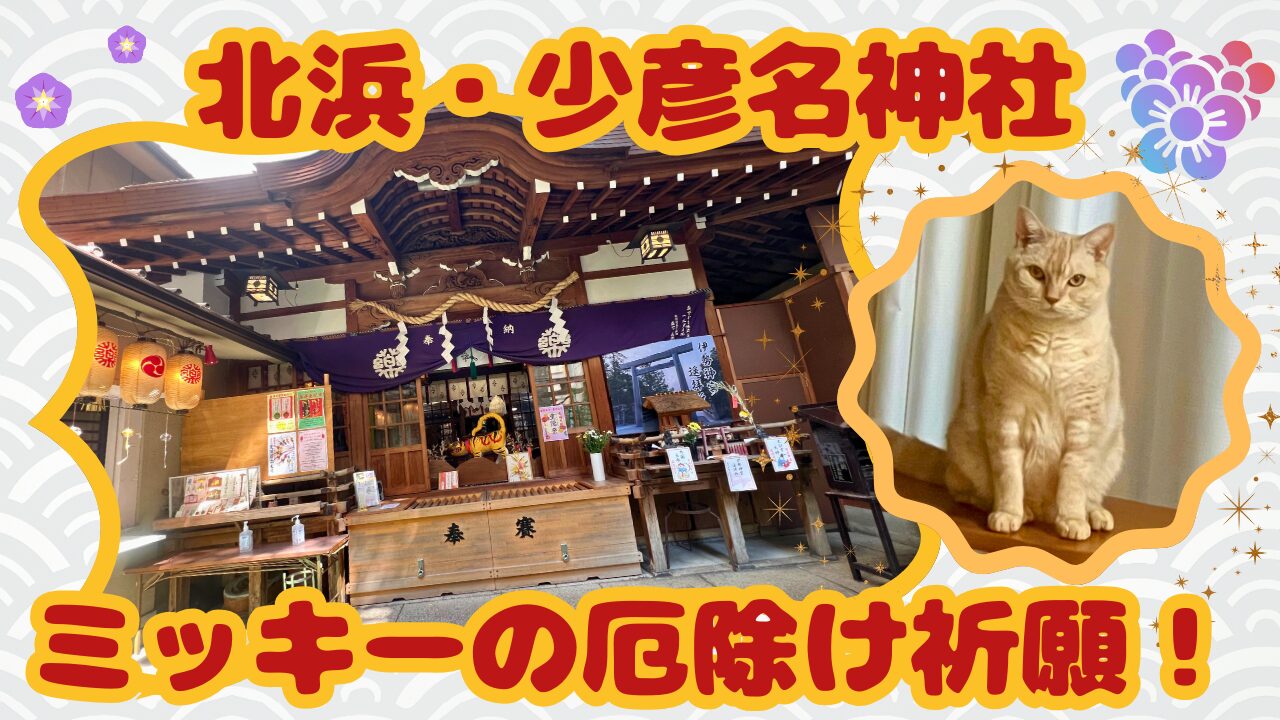 ミッキーの厄除け祈願！北浜・少彦名神社へ
